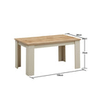 Lisbon 3 piece dining set: 150cm table, 2 benches - Price Crash Furniture