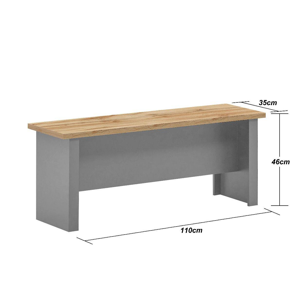 Lisbon 3 piece dining set: 150cm table, 2 benches Grey - Price Crash Furniture