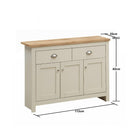 Lisbon sideboard with 3 doors 2 drawers by TAD - Price Crash Furniture