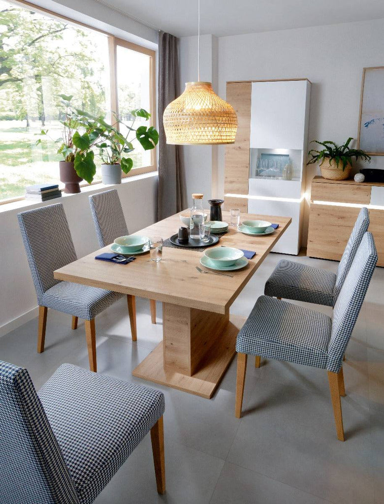 Luci Extending Dining Table 160-200cm in Oak - Price Crash Furniture