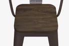 Luxor Pair of 24in Metal Counter Stools in Copper by Dorel - Price Crash Furniture