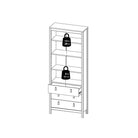 Madrid Glazed Display Unit China Cabinet 2 Doors 3 Drawers in White - Price Crash Furniture