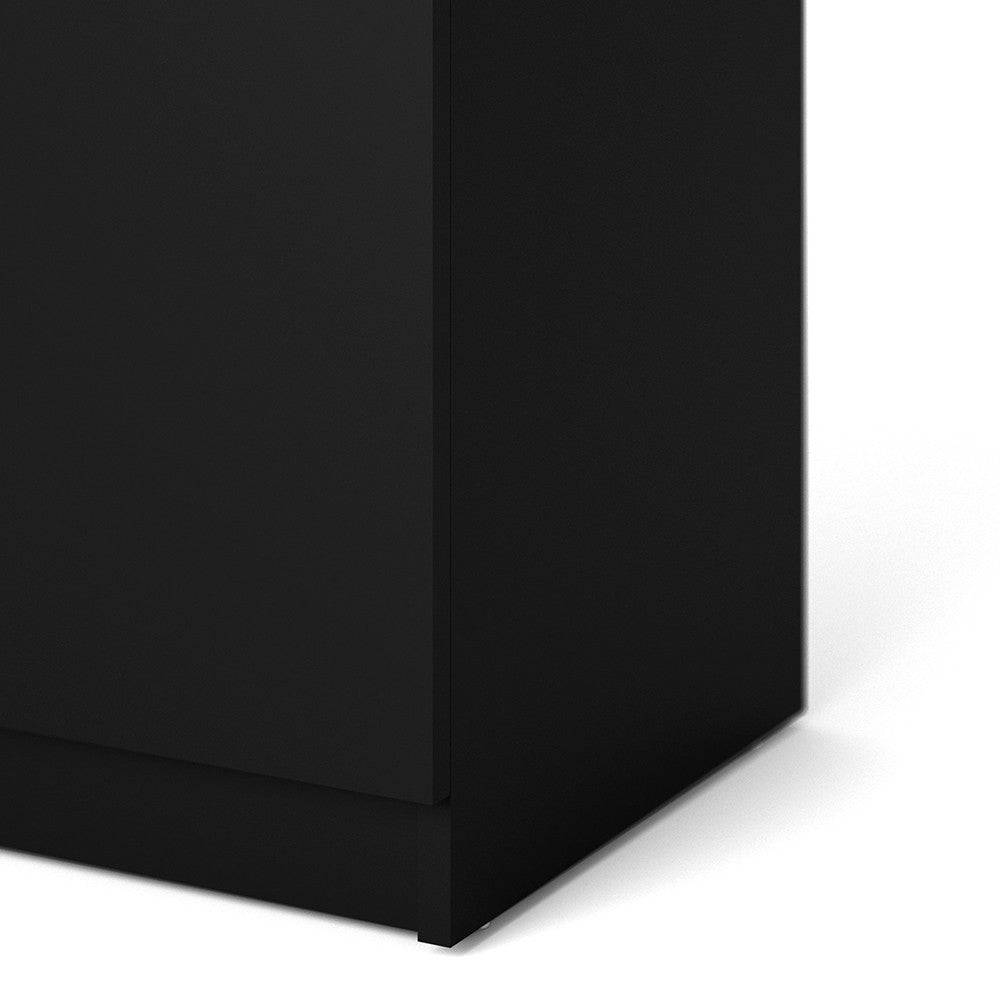 Naia Sideboard - 1 Drawer 2 Doors in Black Matt - Price Crash Furniture