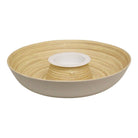 Natural Interiors Bamboo Chip & Dip Dish - Price Crash Furniture