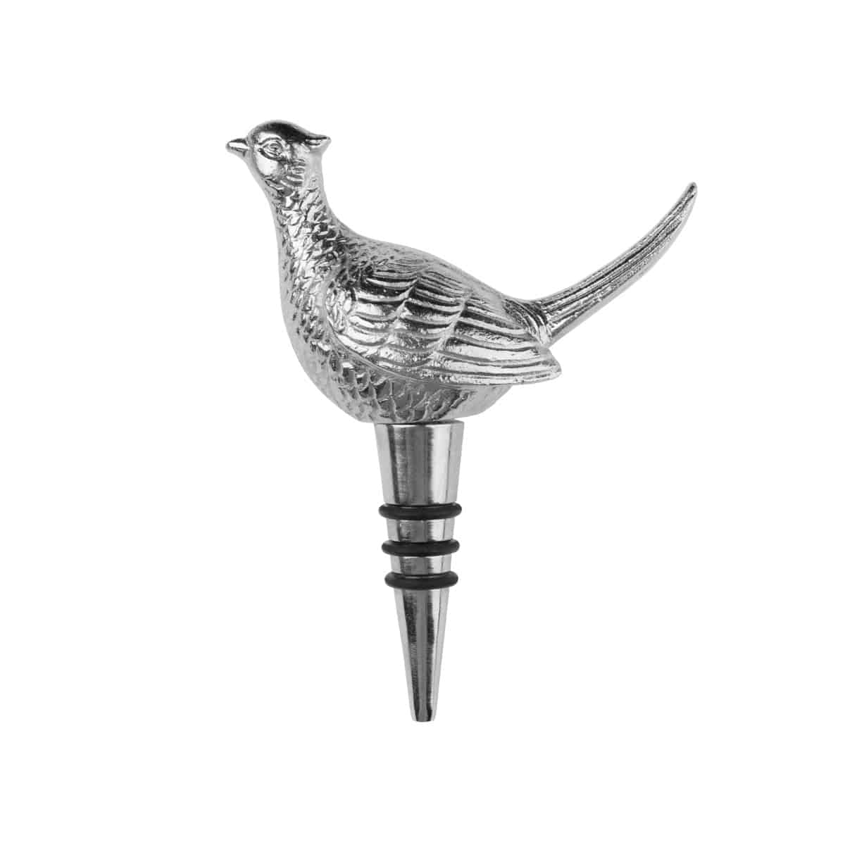 Nickel Pheasant Bottle Stopper - Price Crash Furniture