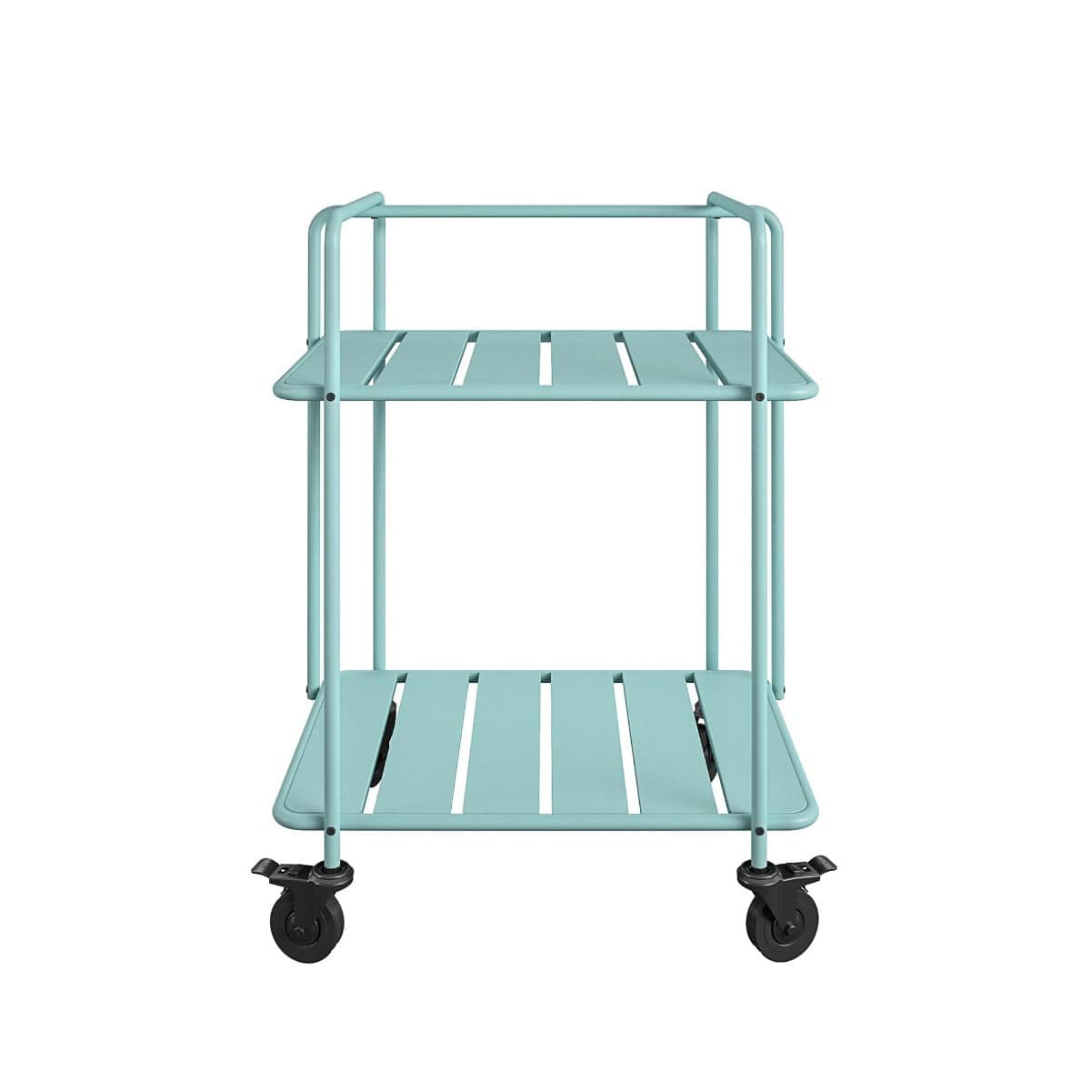 Novogratz Penelope Serving Cart in Aqua - Indoor/Outdoor - Price Crash Furniture