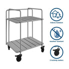 Novogratz Penelope Serving Cart in Grey - Indoor/Outdoor - Price Crash Furniture