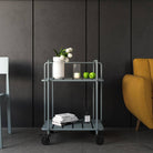 Novogratz Penelope Serving Cart in Grey - Indoor/Outdoor - Price Crash Furniture