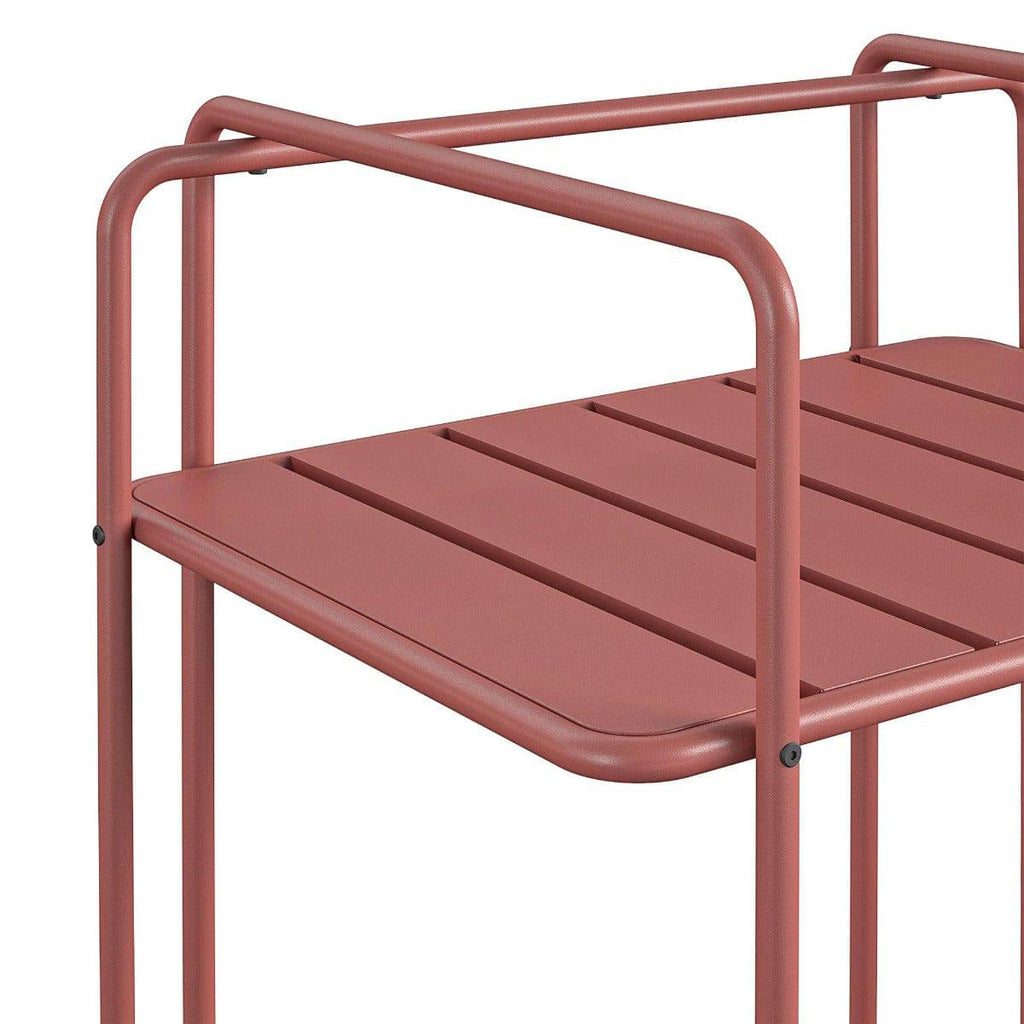 Novogratz Penelope Serving Cart in Red - Indoor/Outdoor - Price Crash Furniture