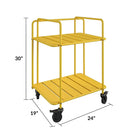 Novogratz Penelope Serving Cart in Yellow - Indoor/Outdoor - Price Crash Furniture