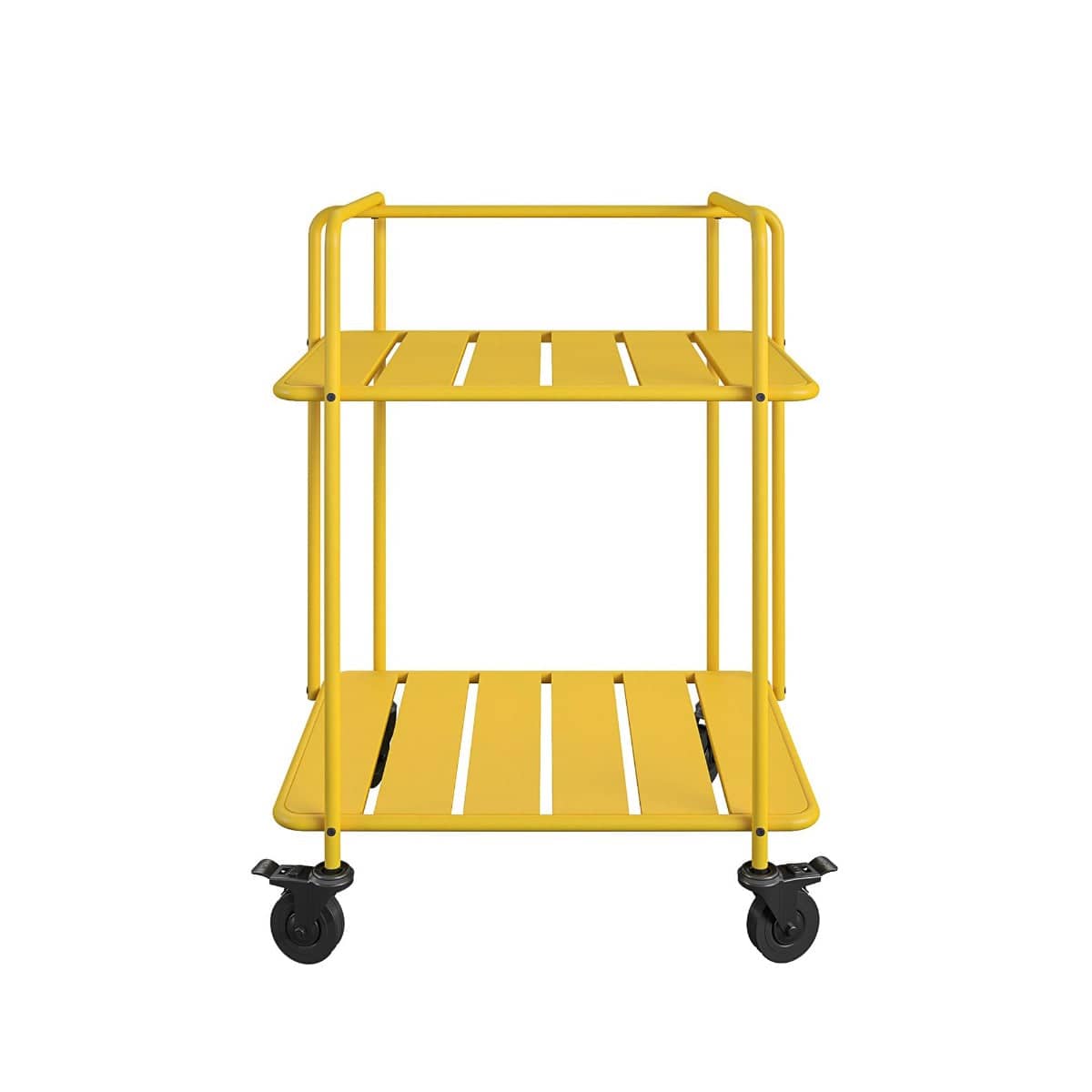 Novogratz Penelope Serving Cart in Yellow - Indoor/Outdoor - Price Crash Furniture