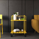 Novogratz Penelope Serving Cart in Yellow - Indoor/Outdoor - Price Crash Furniture