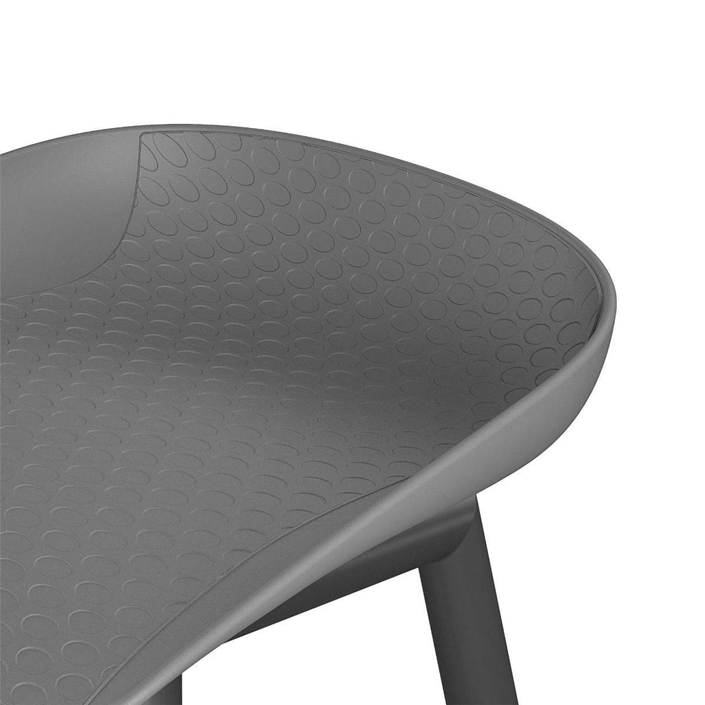 Novogratz Riley Set of 2 Barstools in Grey for Indoor/Outdoor - Price Crash Furniture