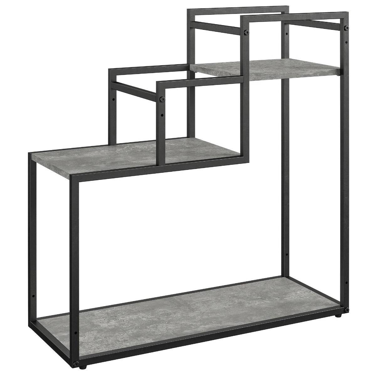 Novogratz Weston Plant Stand in Light Concrete - Price Crash Furniture