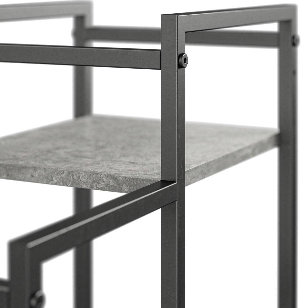 Novogratz Weston Plant Stand in Light Concrete - Price Crash Furniture