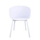 Novogratz York XL Set of 2 Dining Chairs in White for Indoors/Outdoors - Price Crash Furniture