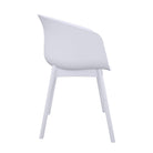 Novogratz York XL Set of 2 Dining Chairs in White for Indoors/Outdoors - Price Crash Furniture