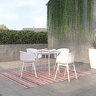 Novogratz York XL Set of 2 Dining Chairs in White for Indoors/Outdoors - Price Crash Furniture