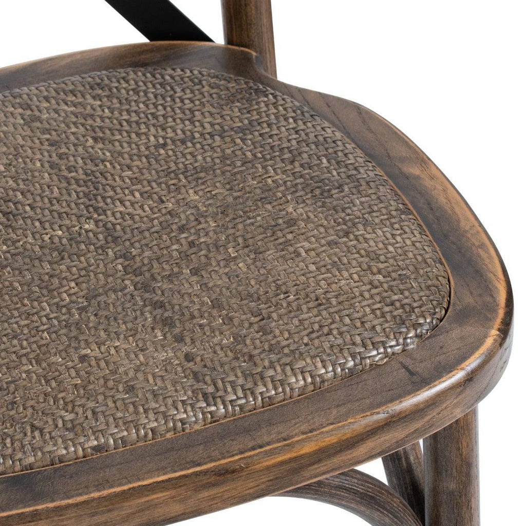 Oak Cross Back Dining Chair - Price Crash Furniture