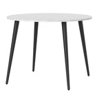 Oslo Dining Table - Small (100cm) in White and Black Matt - Price Crash Furniture