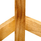 Plain Wood Three Legged Stool Standing at 23cm High - Price Crash Furniture