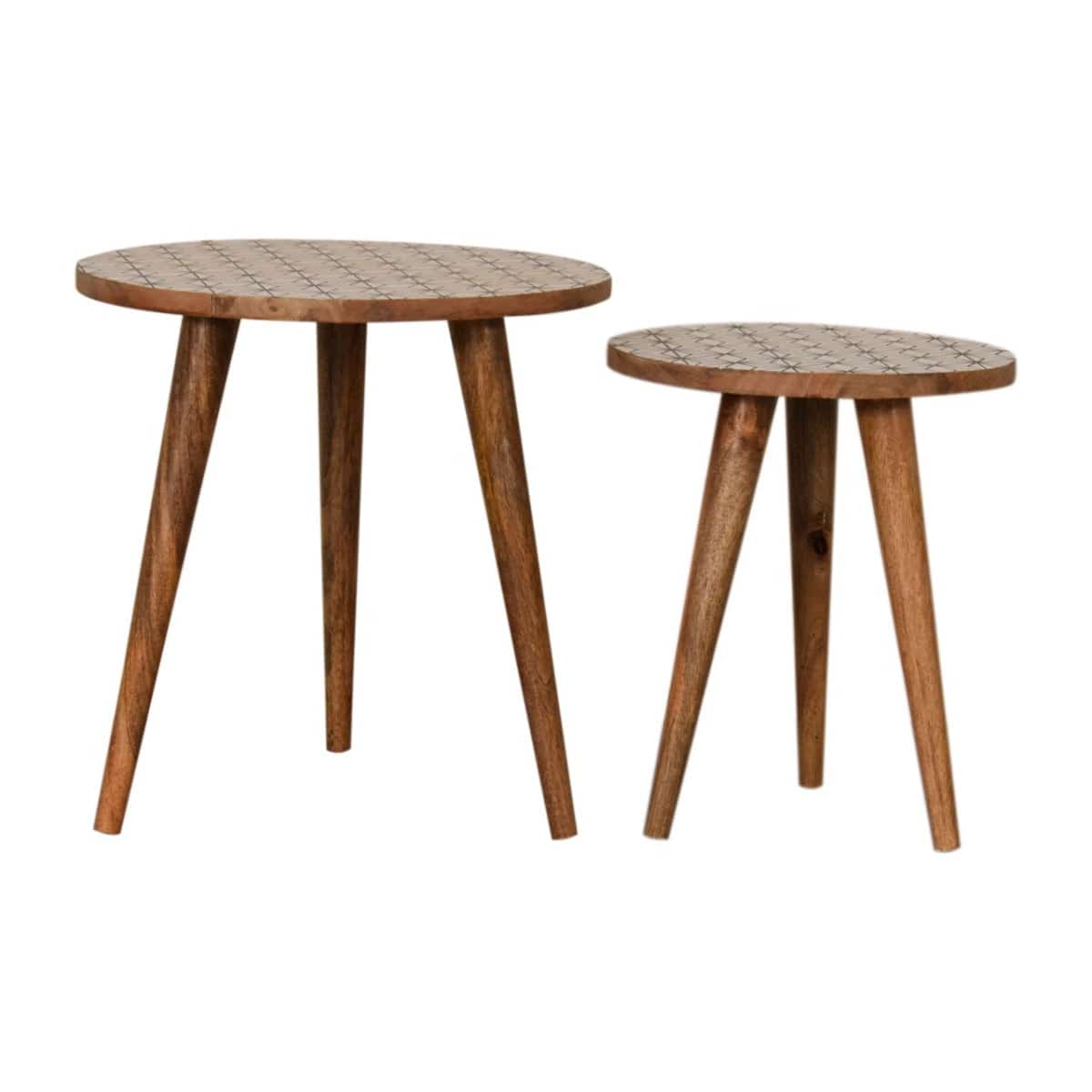 Prima Nesting Stools / Tables - Price Crash Furniture