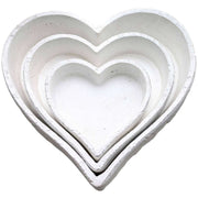 Set Of Three Large Matt White Ceramic Dishes - Price Crash Furniture