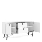 Ry Sideboard 2 Doors + 2 Drawers in Matt White - Price Crash Furniture