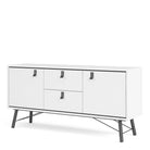 Ry Sideboard 2 Doors + 2 Drawers in Matt White - Price Crash Furniture