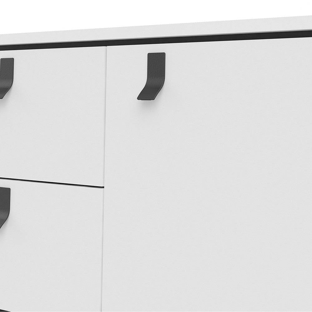 Ry Sideboard 2 Doors + 2 Drawers in Matt White - Price Crash Furniture