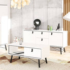 Ry Sideboard 2 Doors + 2 Drawers in Matt White - Price Crash Furniture