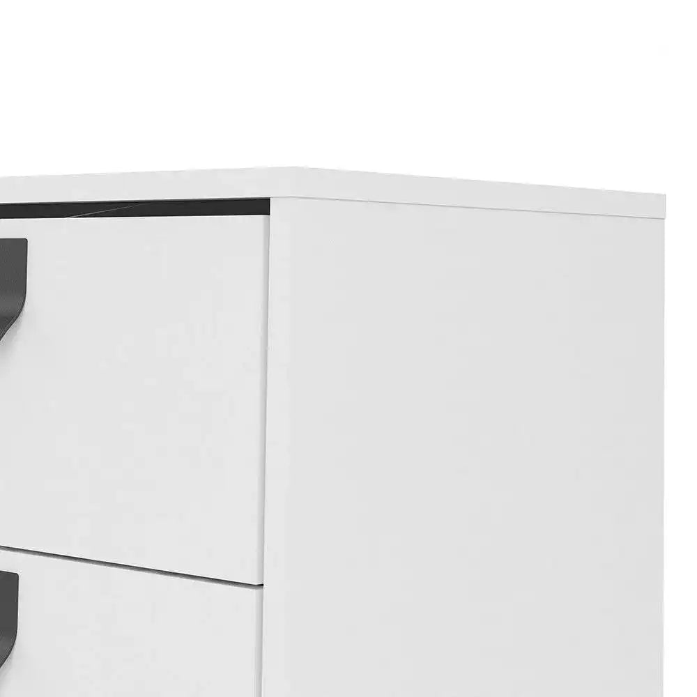 Ry Sideboard with 1 Door + 2 Drawers in Matt White - Price Crash Furniture
