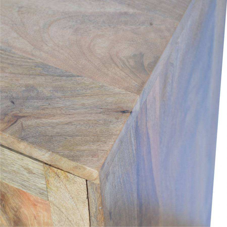 Scandinavian Style Cabinet With 4 Wine Glasses Slot And 1 Drawer - Price Crash Furniture