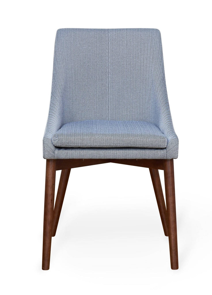 Set of 2 Baumhaus Walnut and Grey Chair - Price Crash Furniture