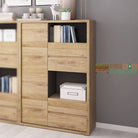 Shetland 1 Door 4 Drawer Display Cabinet - Price Crash Furniture