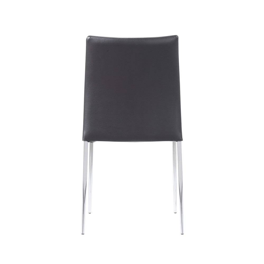 Siena Dining Chair Black Faux Leather. Set of 4 - Price Crash Furniture