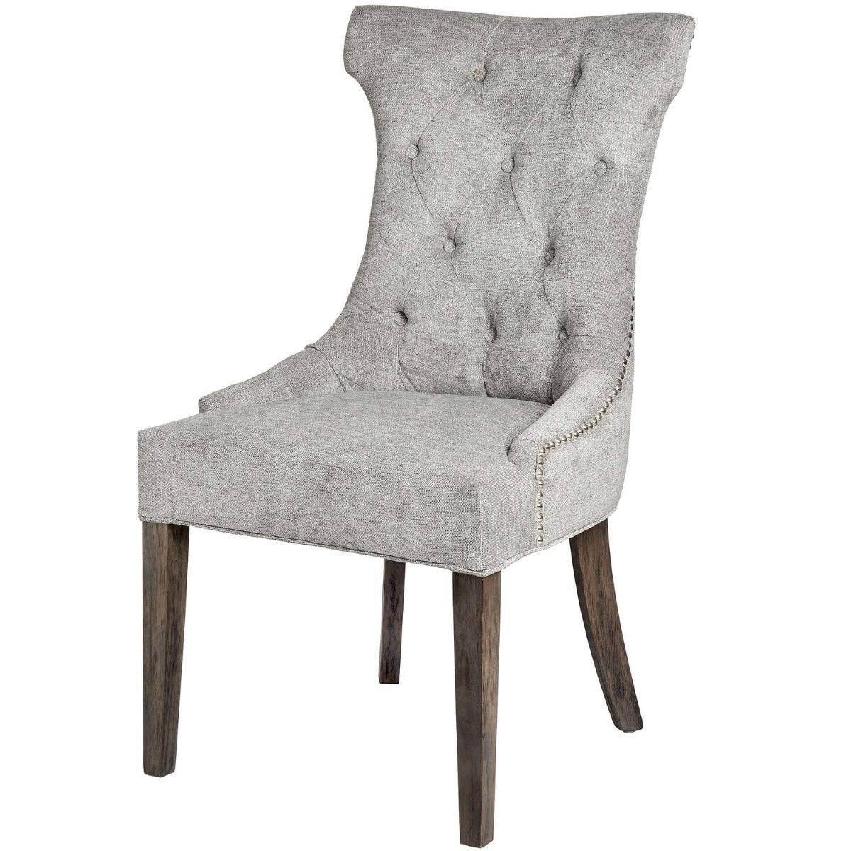 Silver High Wing Ring Backed Dining Chair - Price Crash Furniture