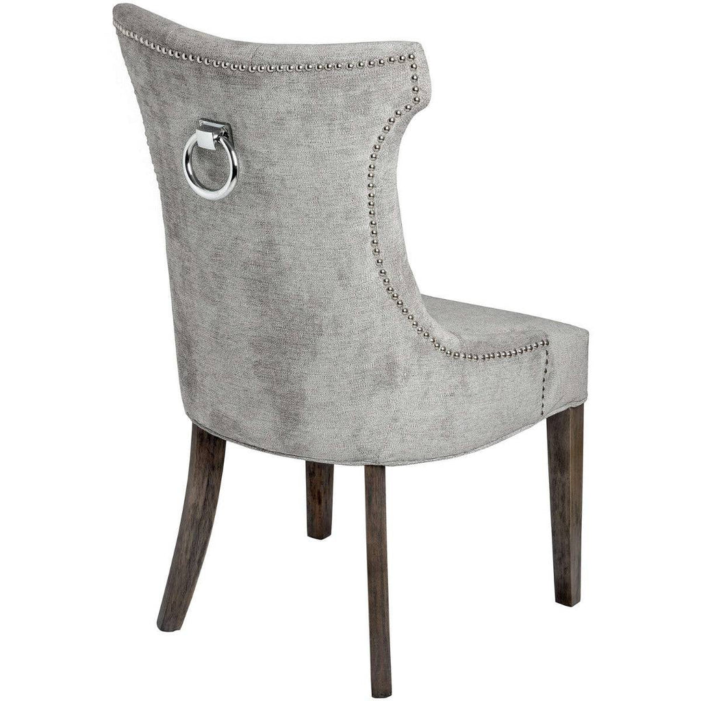 Silver High Wing Ring Backed Dining Chair - Price Crash Furniture