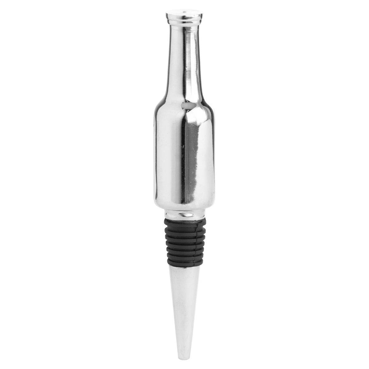 Silver Nickel Bottle Detail Bottle Stopper - Price Crash Furniture