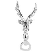Silver Nickel Stag Head Detail Bottle Opener - Price Crash Furniture