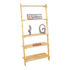 Simple and Natural Wood Ladder Shelf Unit by Core - Price Crash Furniture