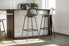 Single Copley Plastic Bar Stool in Grey by Dorel - Price Crash Furniture