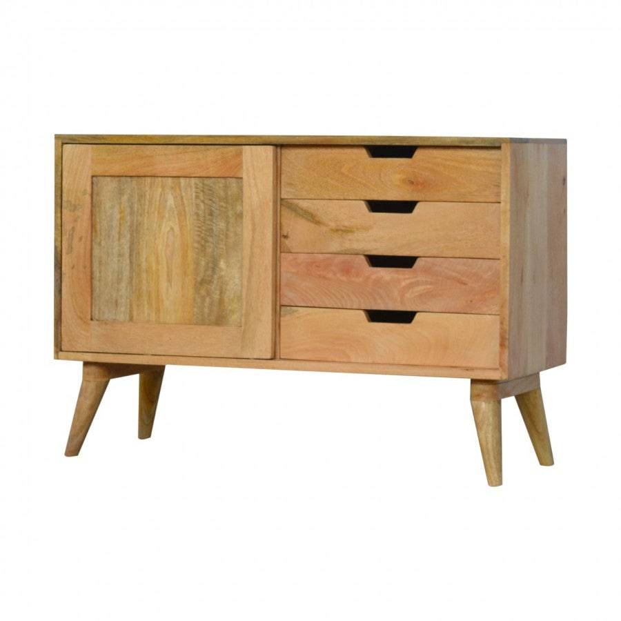 Sliding Cabinet With 4 Drawers - Price Crash Furniture