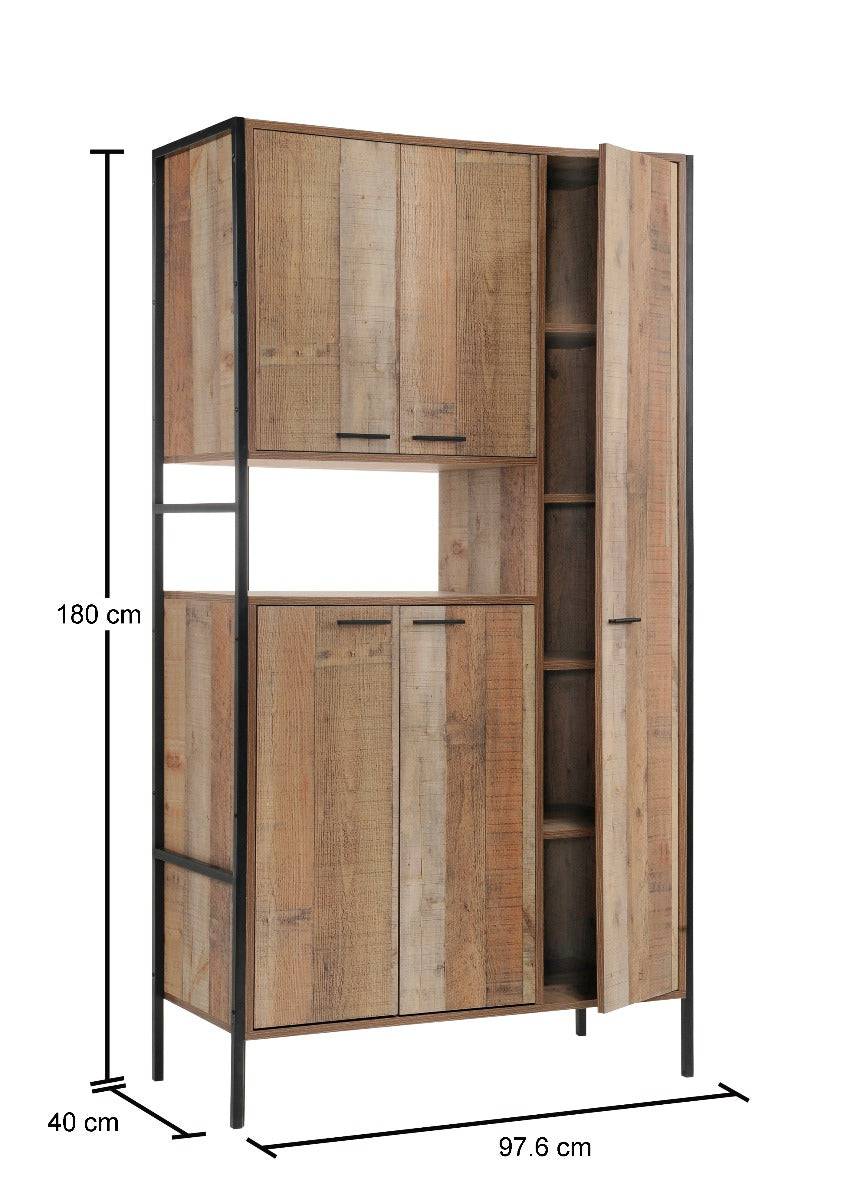 Stretton Cabinet / Bureau / Storage Unit with 5 Doors by TAD - Price Crash Furniture