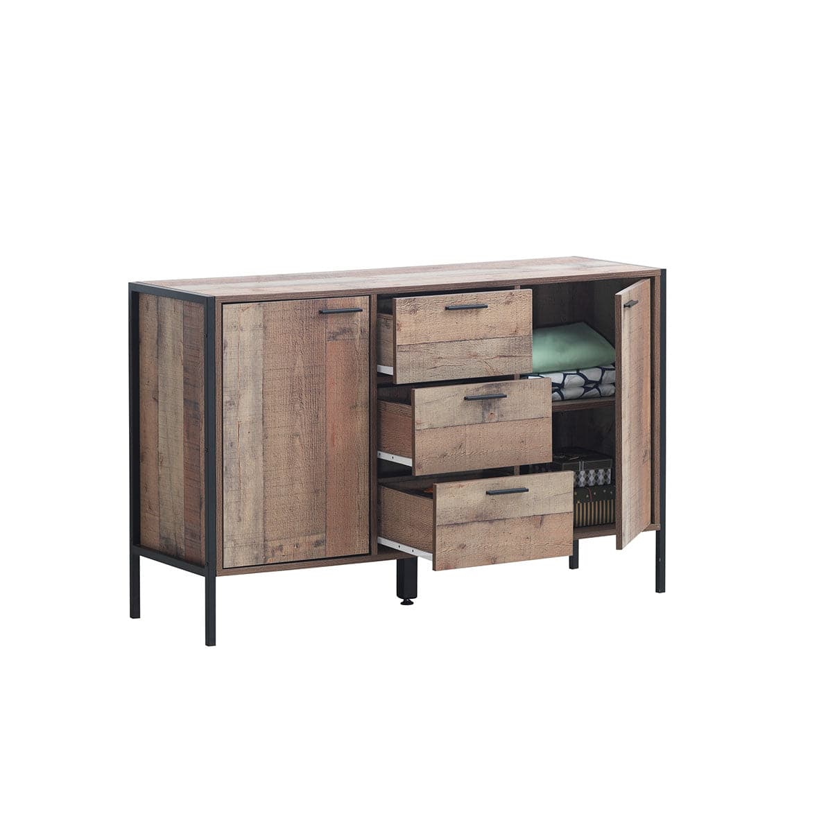 Stretton Sideboard with 2 Doors & 3 Drawers by TAD - Price Crash Furniture