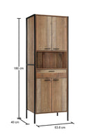 Stretton Tall Storage & Display Cabinet by TAD - Price Crash Furniture