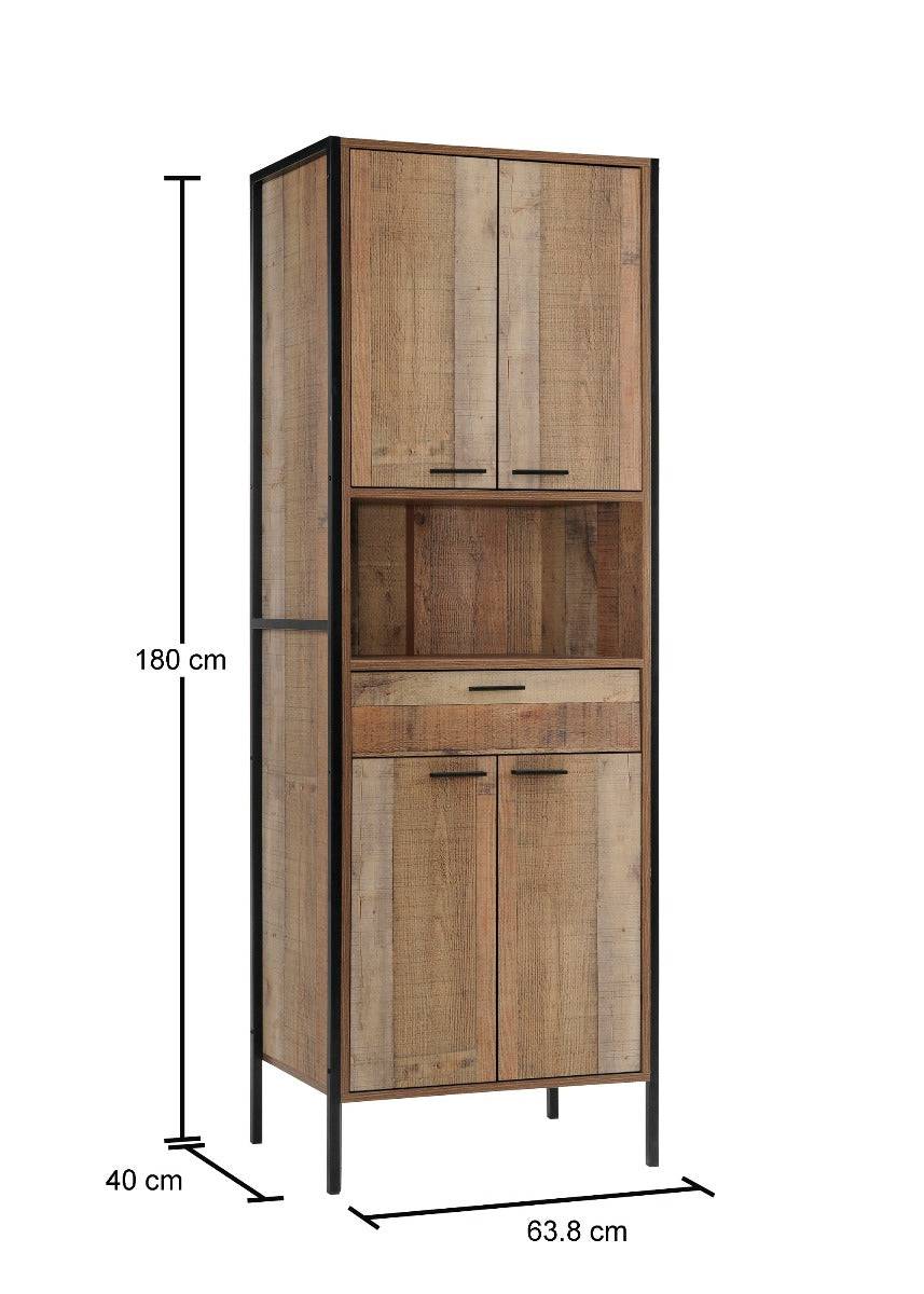 Stretton Tall Storage & Display Cabinet by TAD - Price Crash Furniture