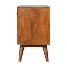 Pineapple Carved Cabinet in Chestnut-effect Mango Wood - Price Crash Furniture