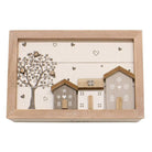 Tea Box, Wooden Houses Design, 24x16cm. - Price Crash Furniture