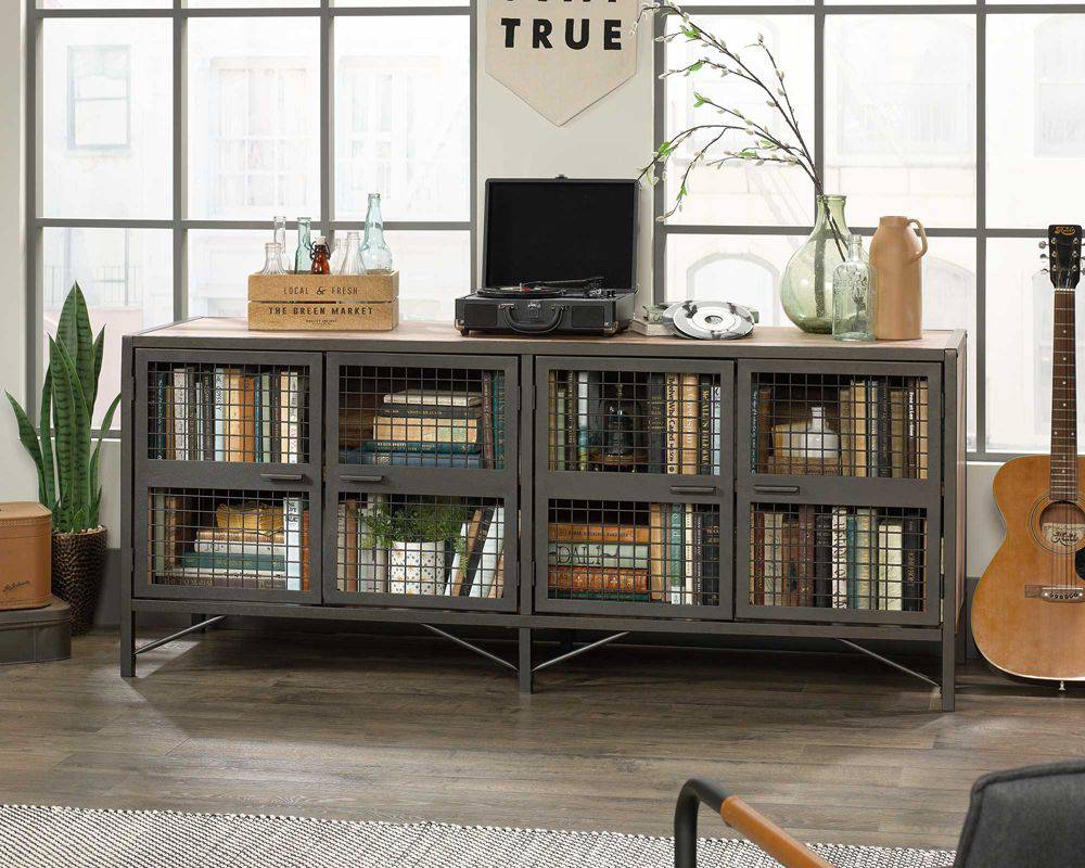 Teknik Boulevard Cafe Industrial Style L-Shaped Desk - Price Crash Furniture